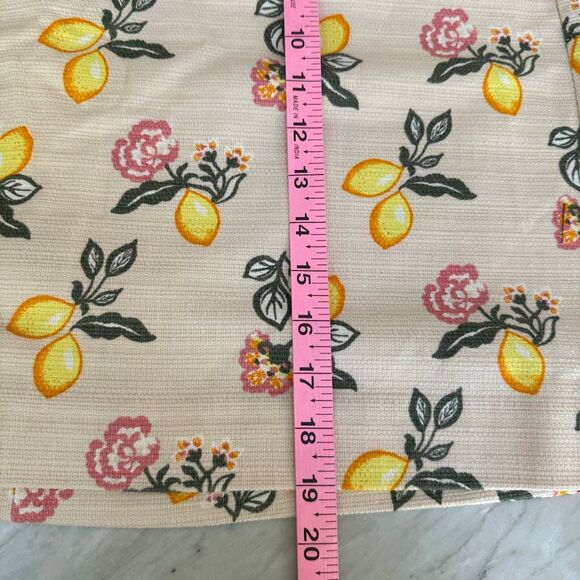 Loft Outlet textured cotton blend Beige Lemon Skirt size 14 - Picture 8 of 8
